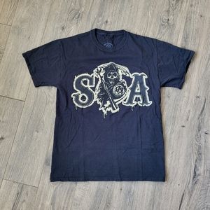 SOA Sons of Anarchy T-shirt Black {Medium}